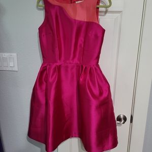 Hot pink cocktail dress